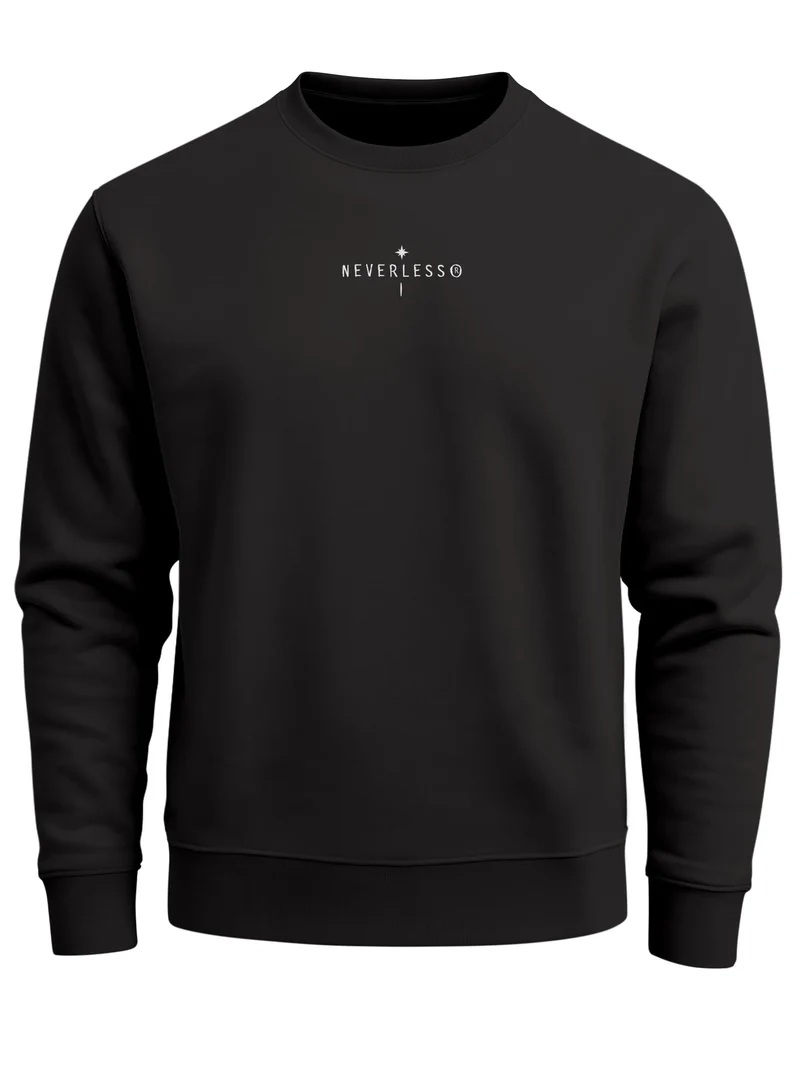 Sweatshirt Herren Pullover mit Backprint Nature Balance Icons Outdoor Fashion Streetwear Männer