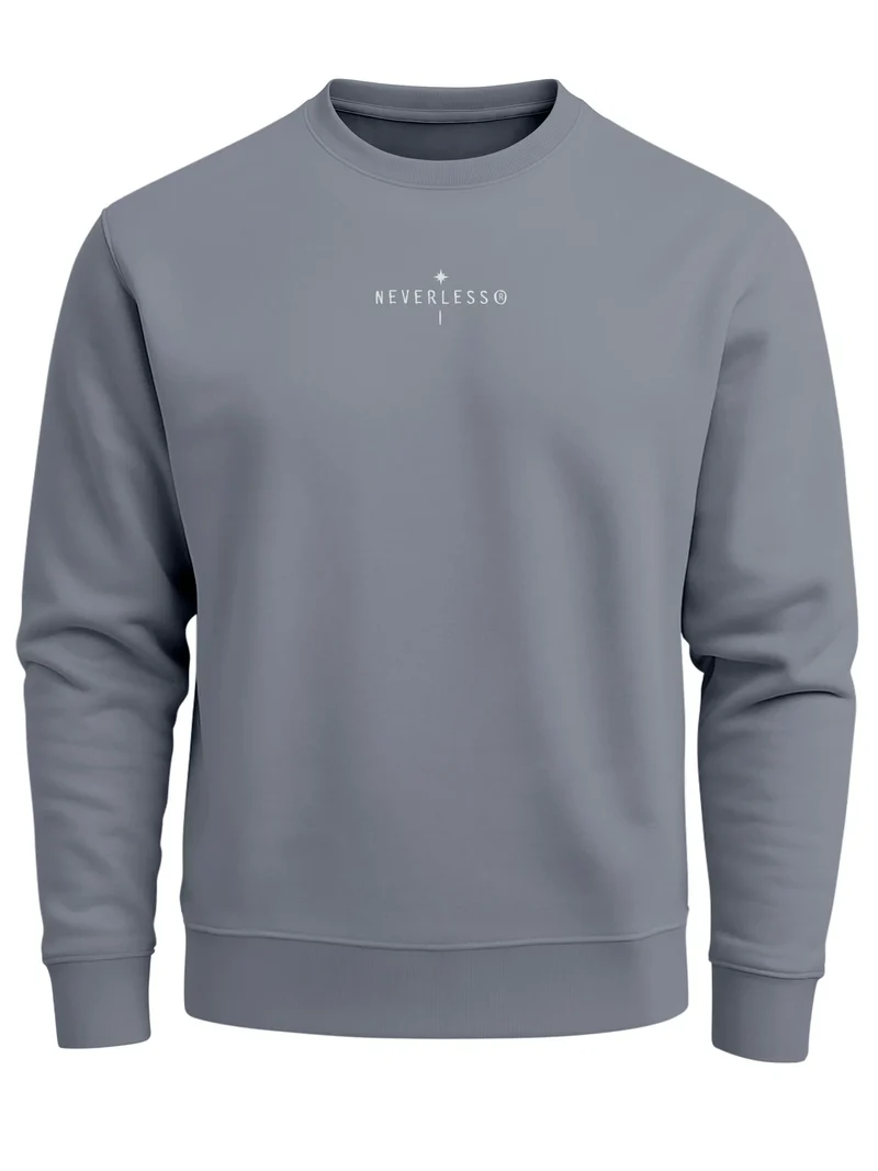 Sweatshirt Herren Pullover mit Backprint Nature Balance Icons Outdoor Fashion Streetwear Männer