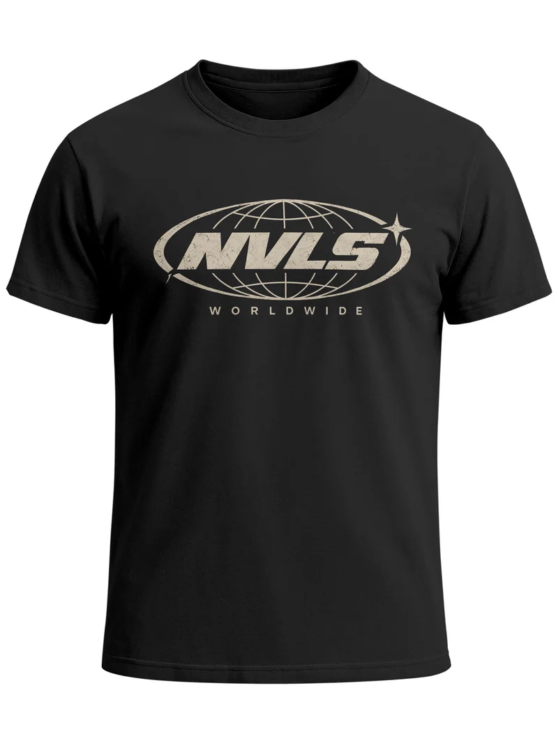 Herren T-Shirt NVLS Worldwide Frontprint Slim Fit