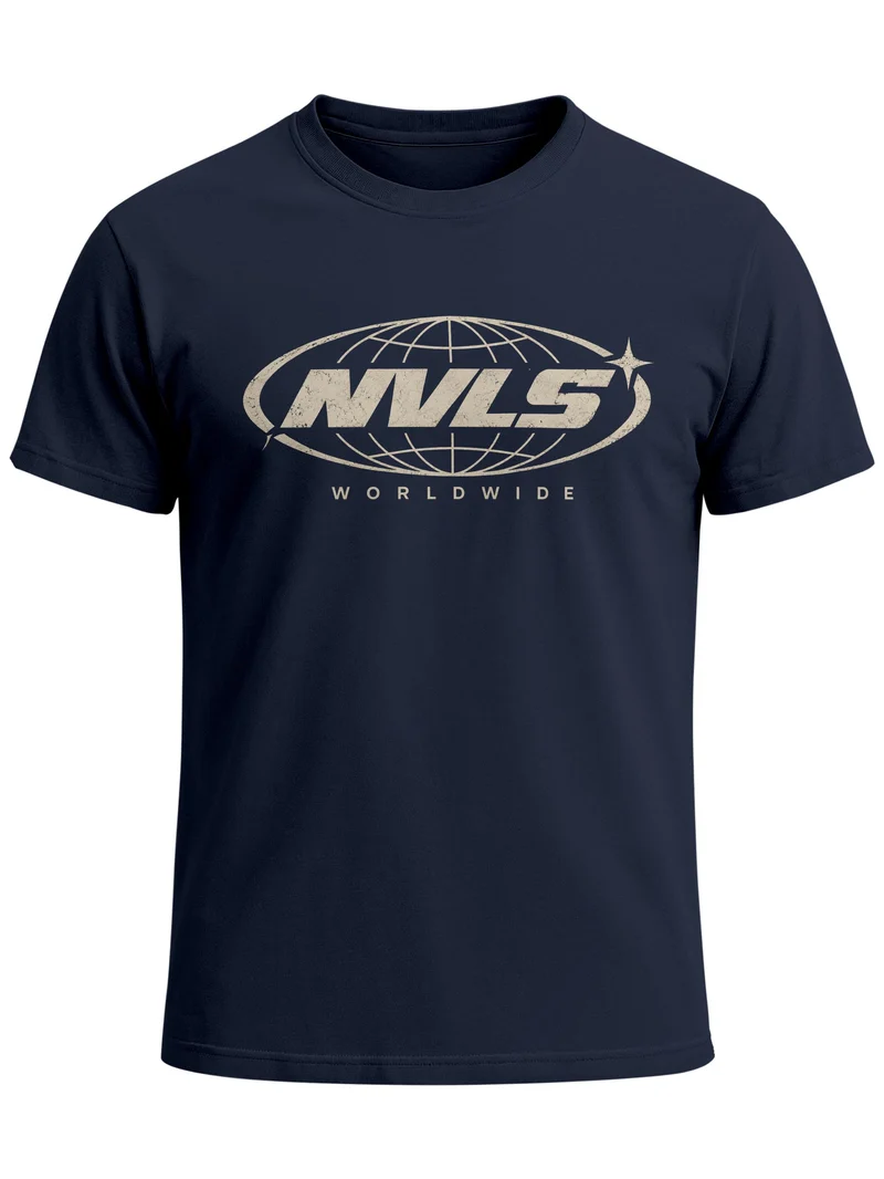 Herren T-Shirt NVLS Worldwide Frontprint Slim Fit