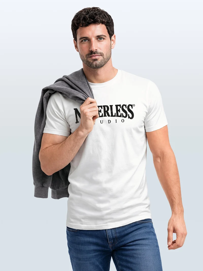 Herren T-Shirt Studio Frontprint Slim Fit
