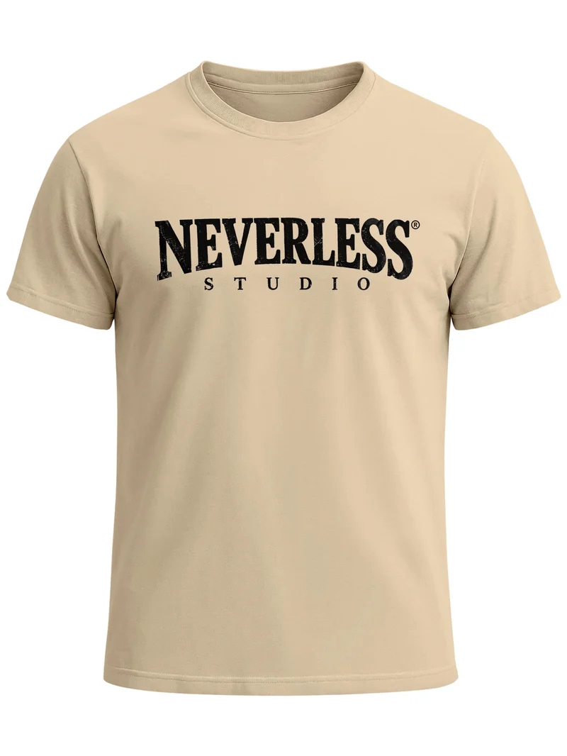 Herren T-Shirt Studio Frontprint Slim Fit
