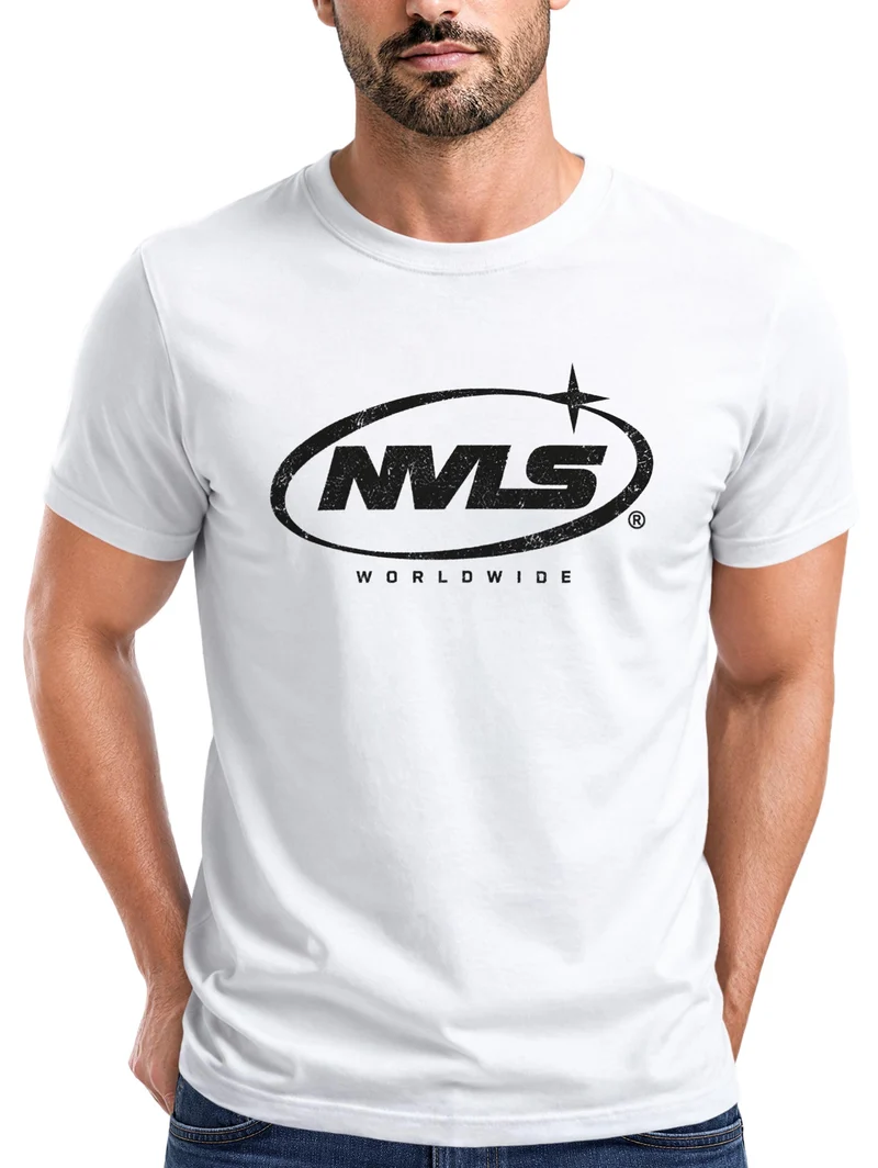 Herren T-Shirt NVLS Worldwide Frontprint Slim Fit