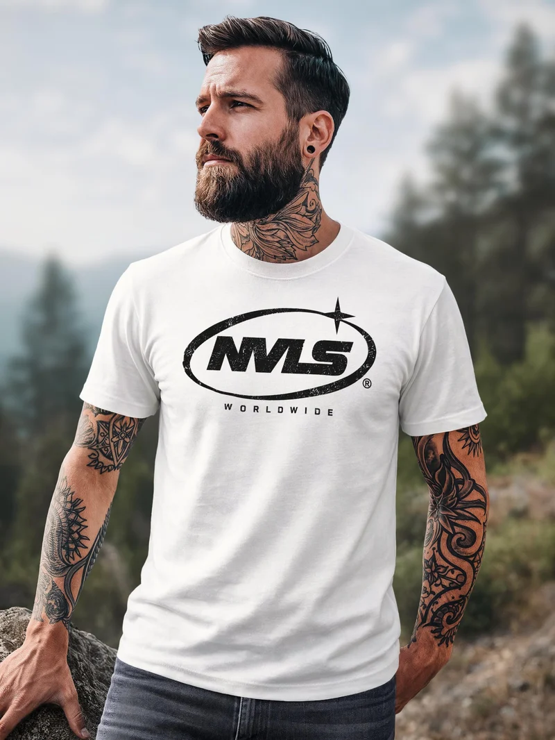 Herren T-Shirt NVLS Worldwide Frontprint Slim Fit