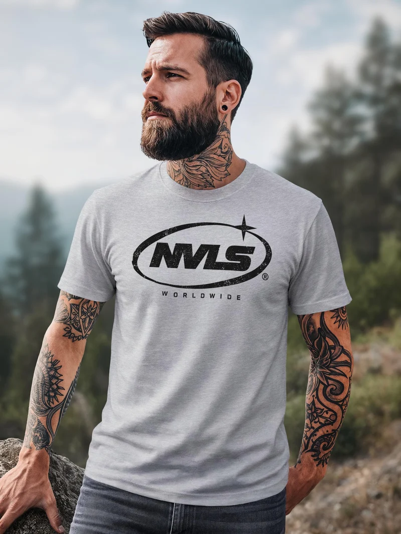 Herren T-Shirt NVLS Worldwide Frontprint Slim Fit
