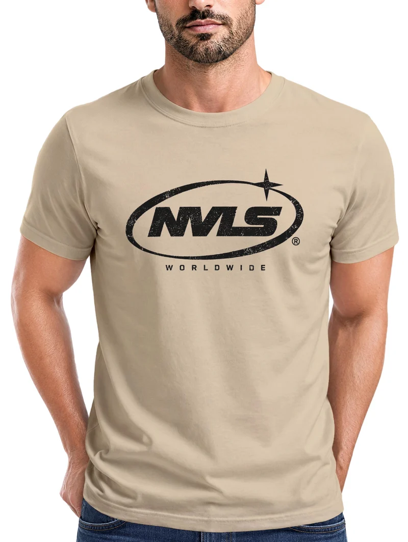 Herren T-Shirt NVLS Worldwide Frontprint Slim Fit