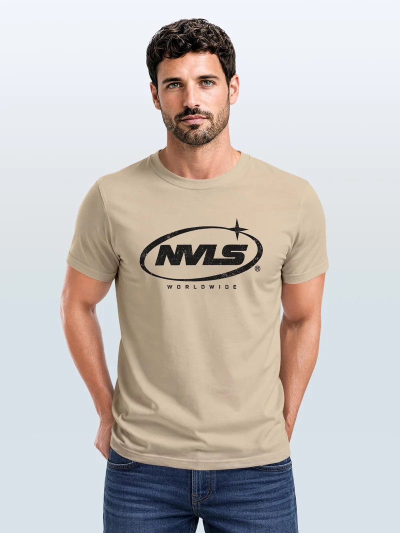 Herren T-Shirt NVLS Worldwide Frontprint Slim Fit