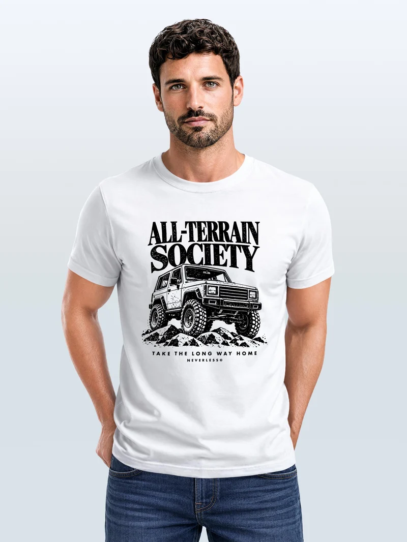 Herren T-Shirt All-Terrain Frontprint Slim Fit