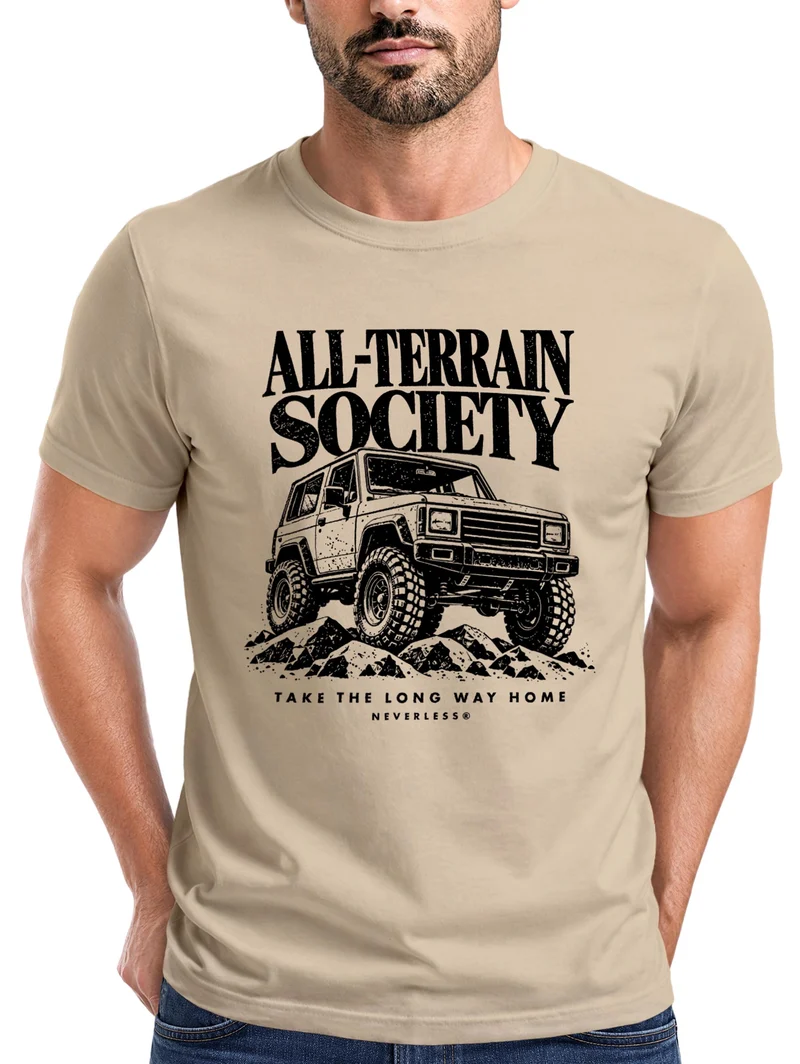 Herren T-Shirt All-Terrain Frontprint Slim Fit