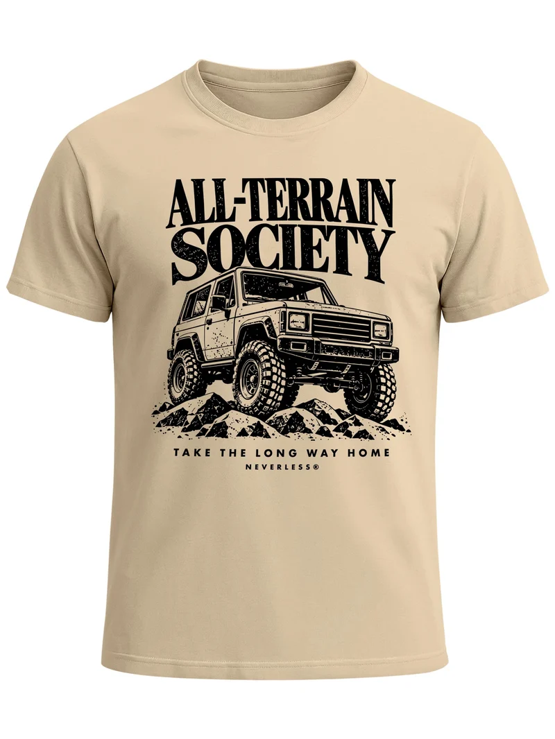 Herren T-Shirt All-Terrain Frontprint Slim Fit