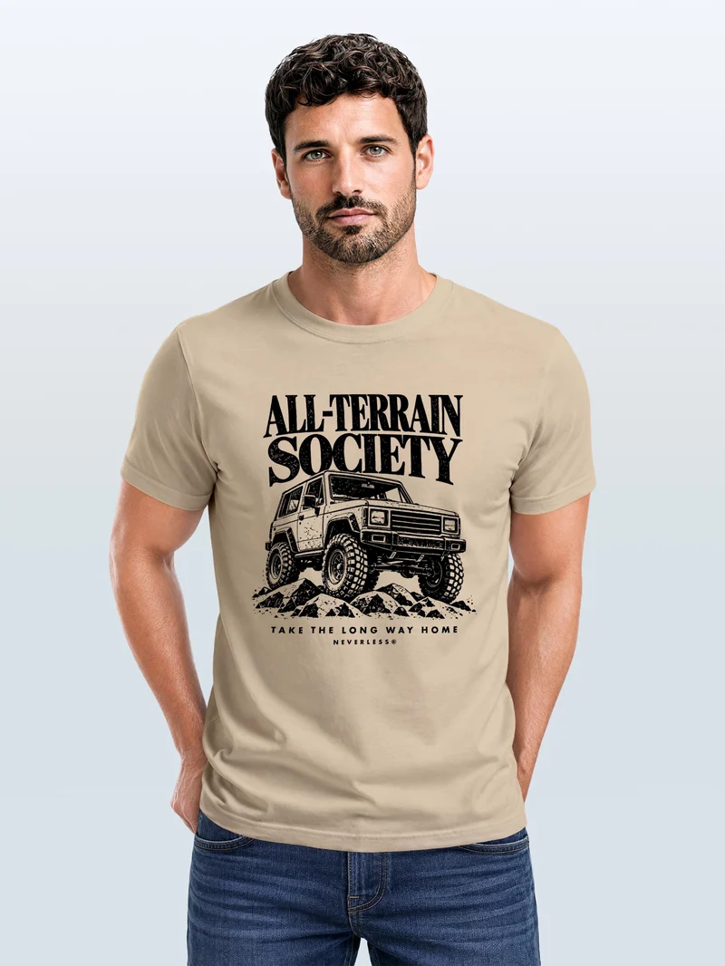 Herren T-Shirt All-Terrain Frontprint Slim Fit