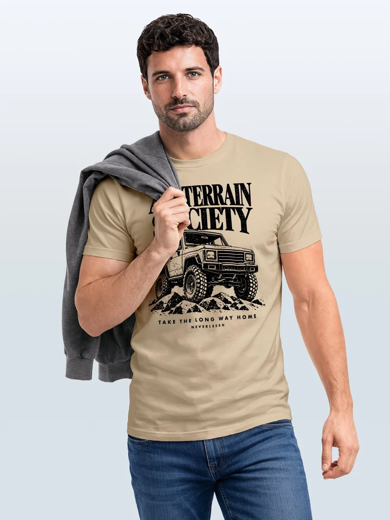 Herren T-Shirt All-Terrain Frontprint Slim Fit