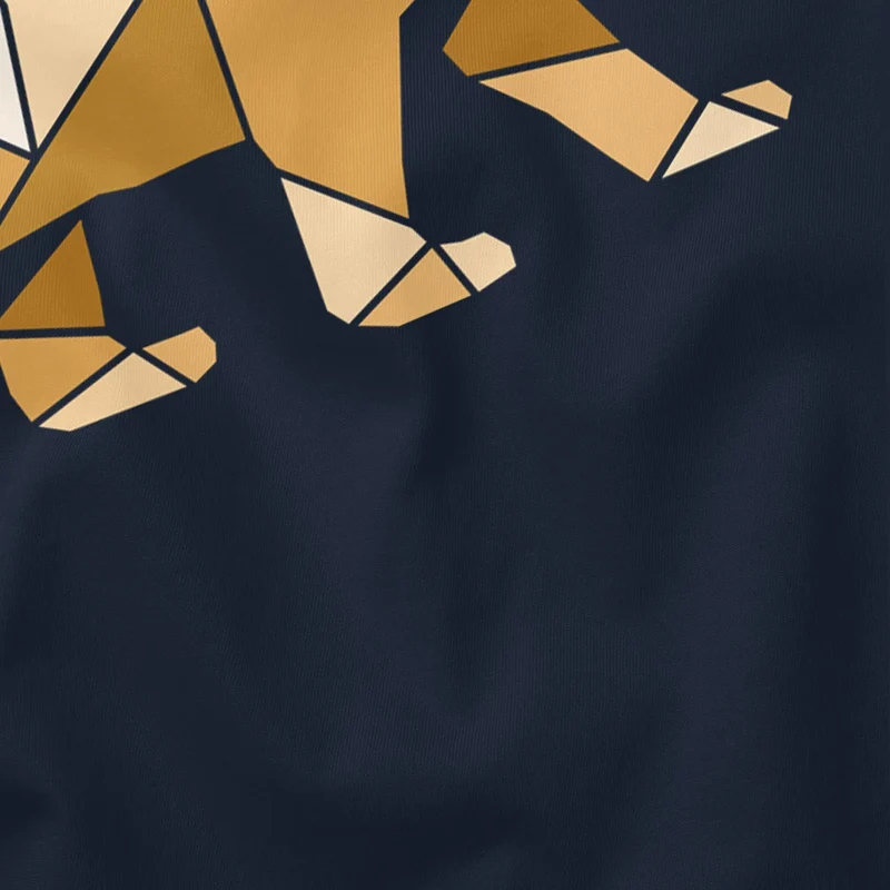 Herren T-Shirt Bär Aufdruck Grafik Outdoor Polygon Motive Printshirt Natur Fashion Streetstyle