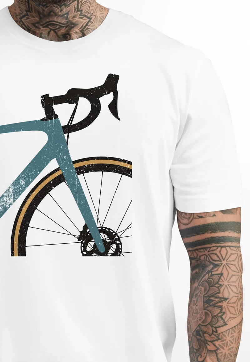 Herren T-Shirt Fahrrad Bike Radfahrer Sommer Outdoor Fashion Streetstyle
