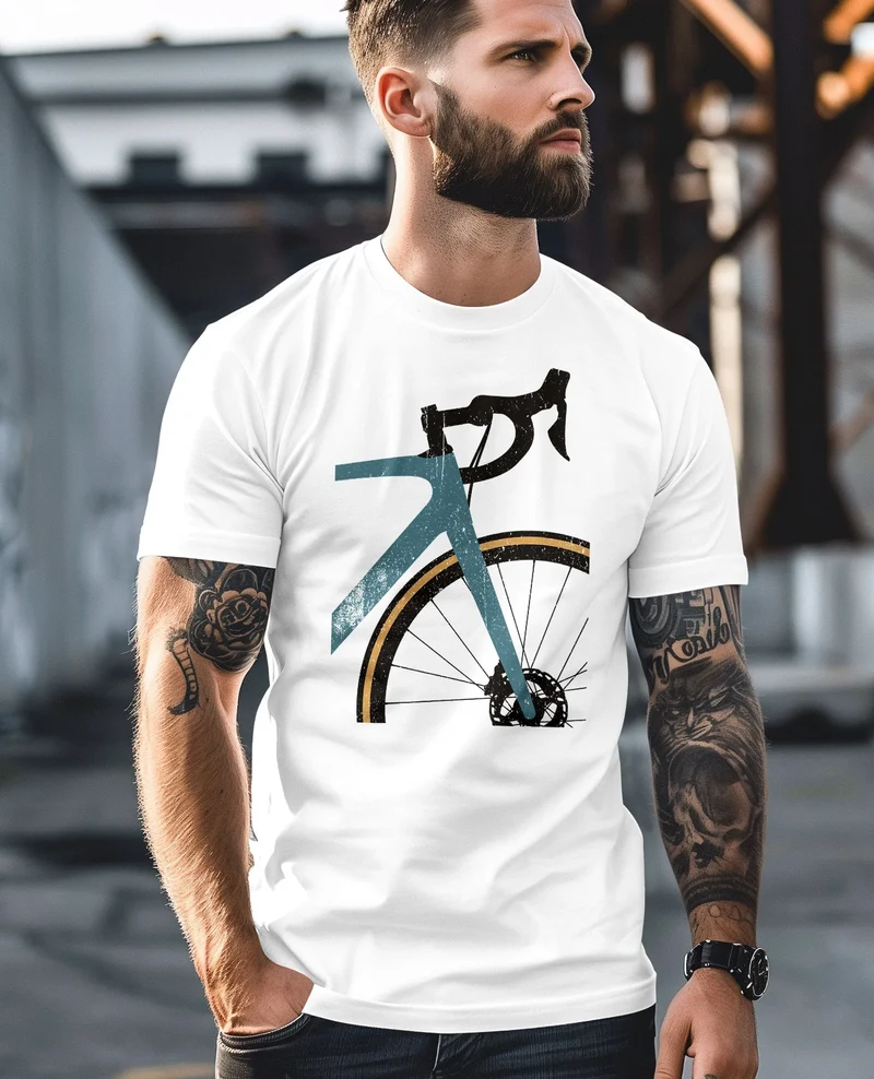 Herren T-Shirt Fahrrad Bike Radfahrer Sommer Outdoor Fashion Streetstyle