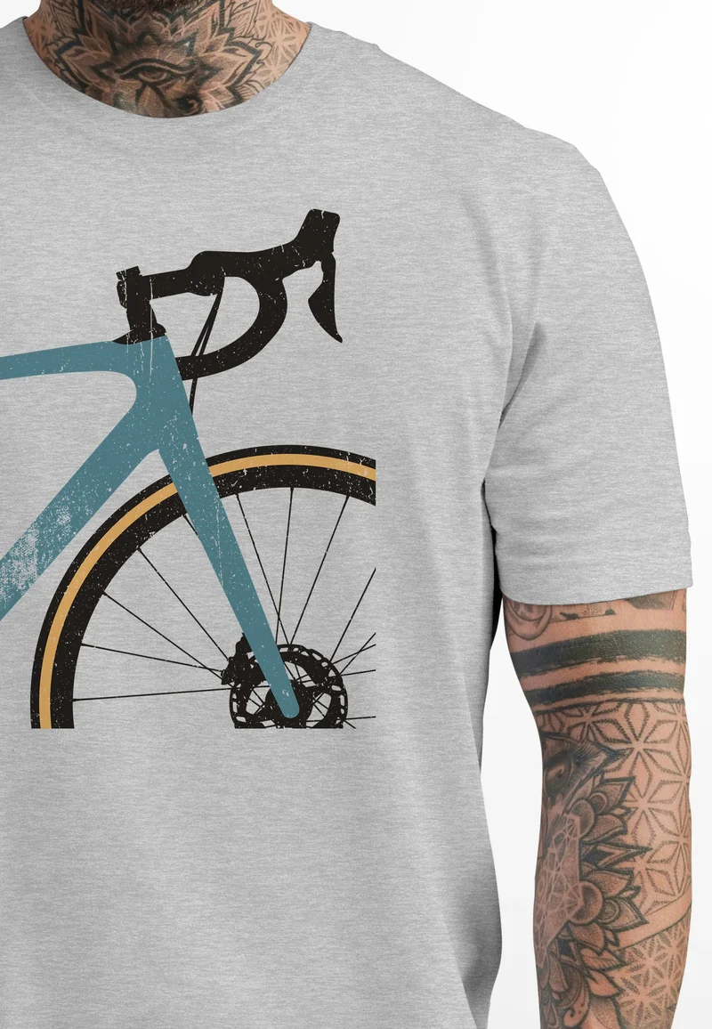 Herren T-Shirt Fahrrad Bike Radfahrer Sommer Outdoor Fashion Streetstyle