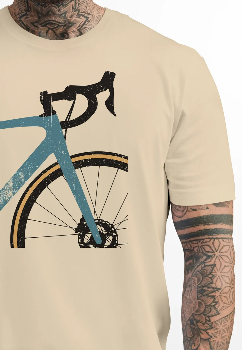 Herren T-Shirt Fahrrad Bike Radfahrer Sommer Outdoor Fashion Streetstyle