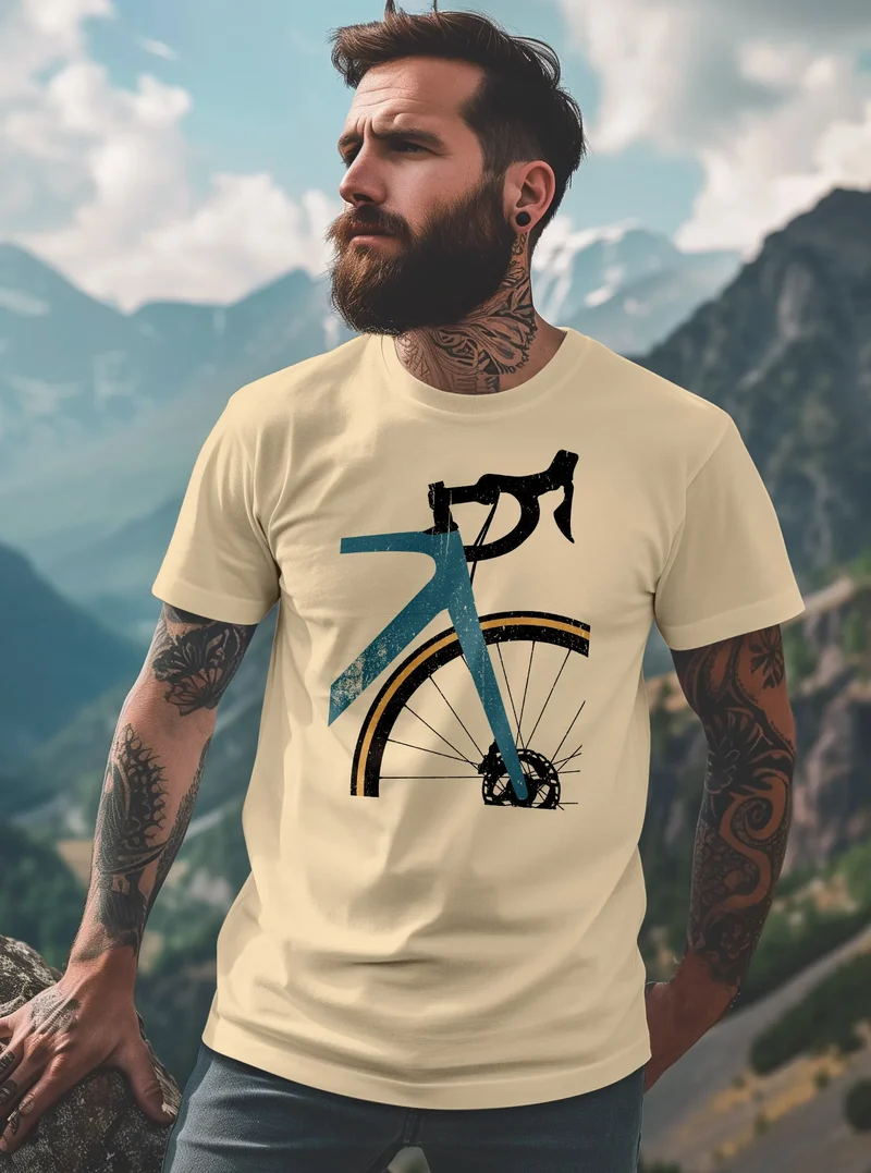 Herren T-Shirt Fahrrad Bike Radfahrer Sommer Outdoor Fashion Streetstyle