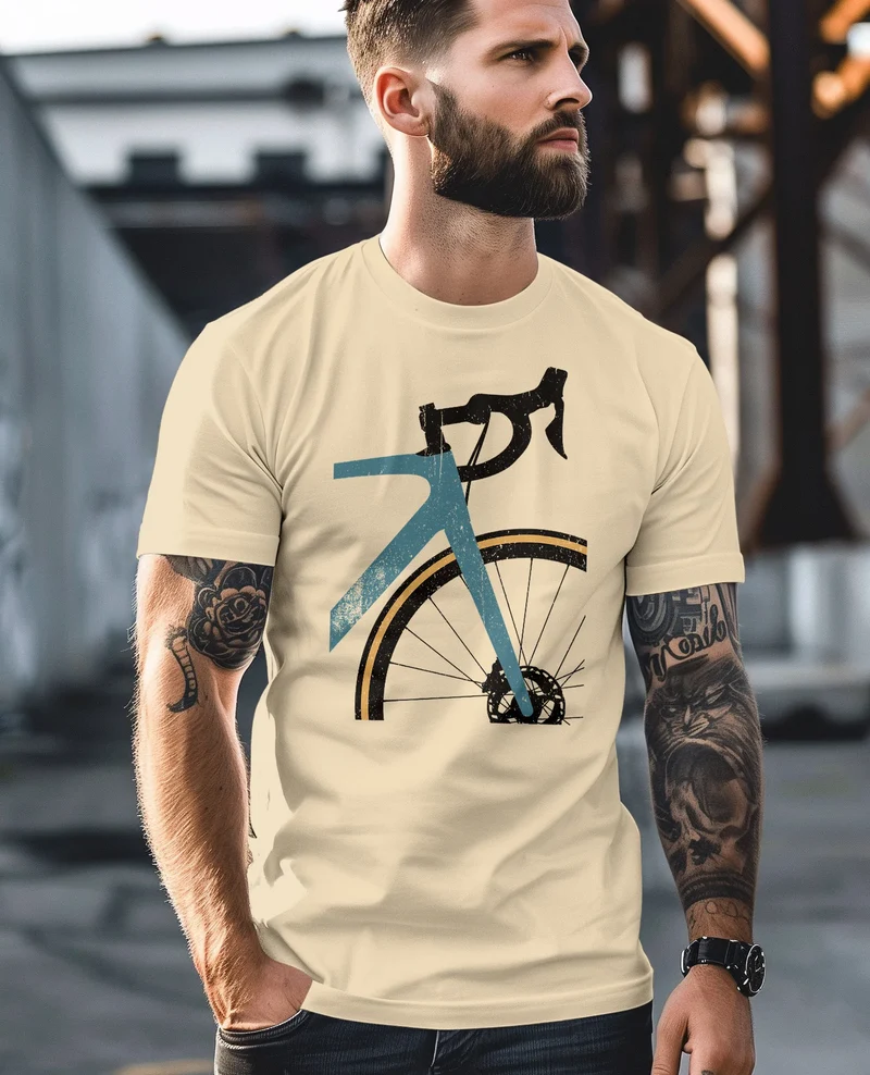 Herren T-Shirt Fahrrad Bike Radfahrer Sommer Outdoor Fashion Streetstyle