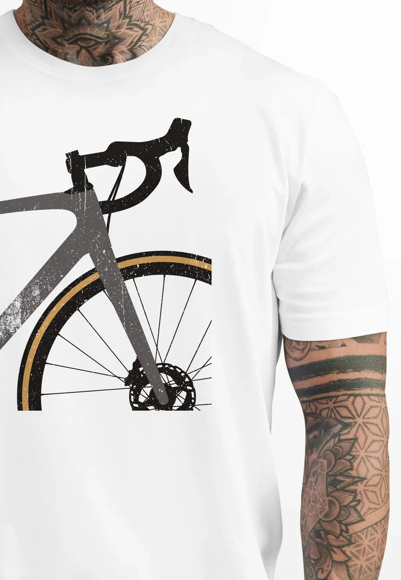 Herren T-Shirt Fahrrad Bike Radfahrer Sommer Outdoor Fashion Streetstyle