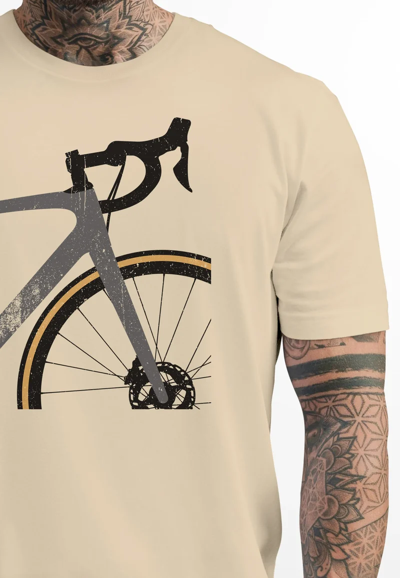 Herren T-Shirt Fahrrad Bike Radfahrer Sommer Outdoor Fashion Streetstyle