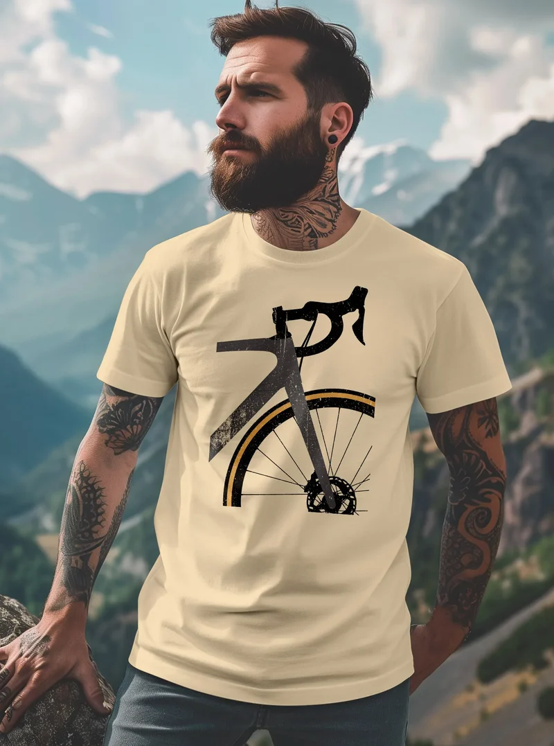 Herren T-Shirt Fahrrad Bike Radfahrer Sommer Outdoor Fashion Streetstyle