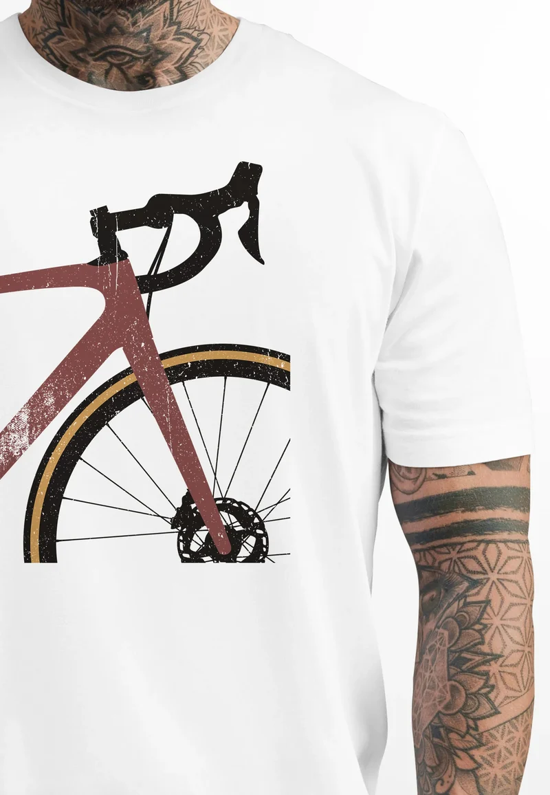 Herren T-Shirt Fahrrad Bike Radfahrer Sommer Outdoor Fashion Streetstyle