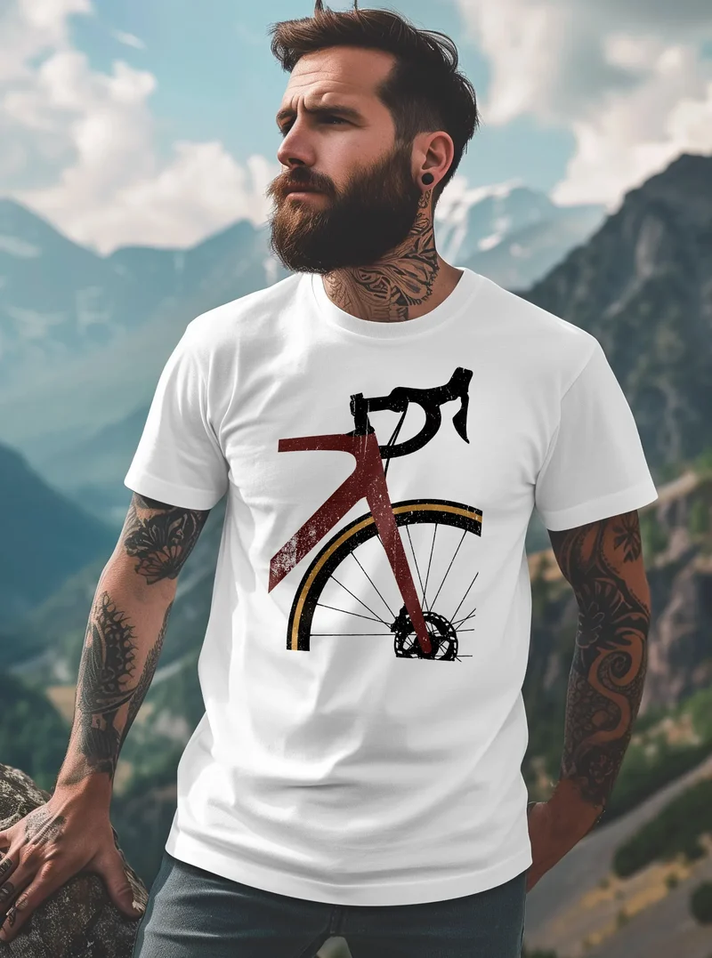 Herren T-Shirt Fahrrad Bike Radfahrer Sommer Outdoor Fashion Streetstyle
