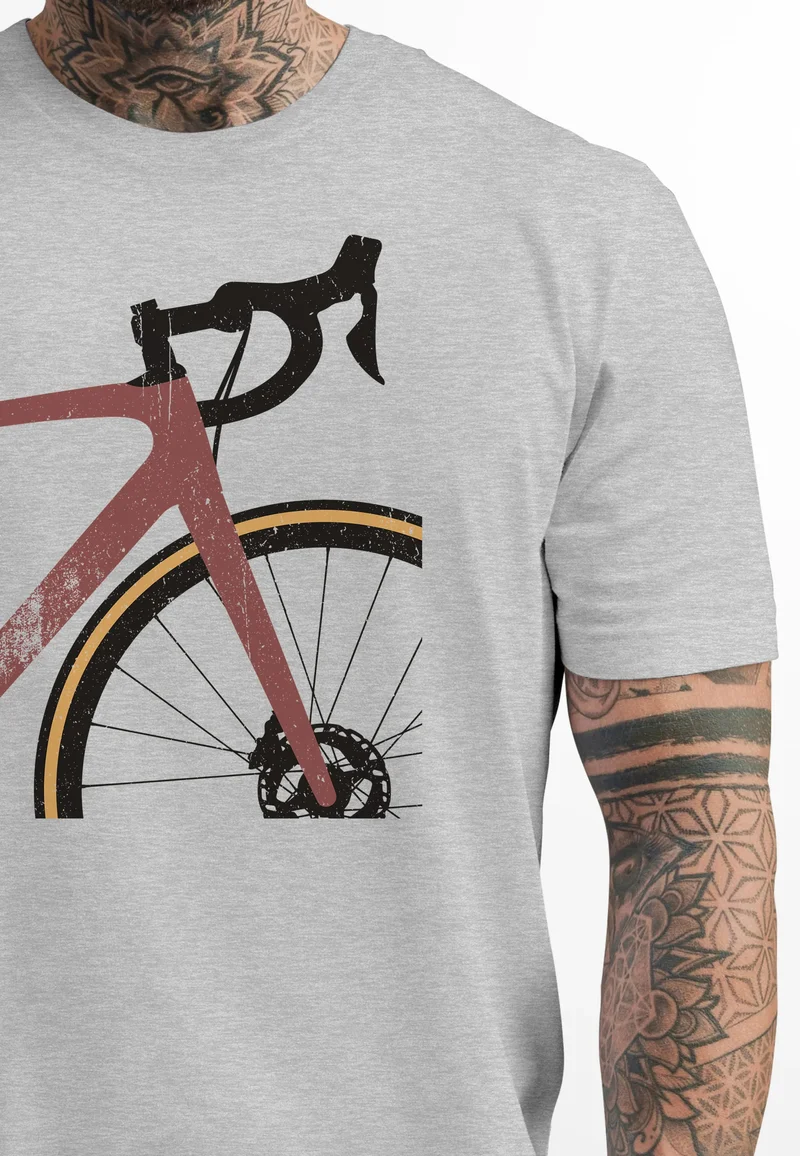 Herren T-Shirt Fahrrad Bike Radfahrer Sommer Outdoor Fashion Streetstyle