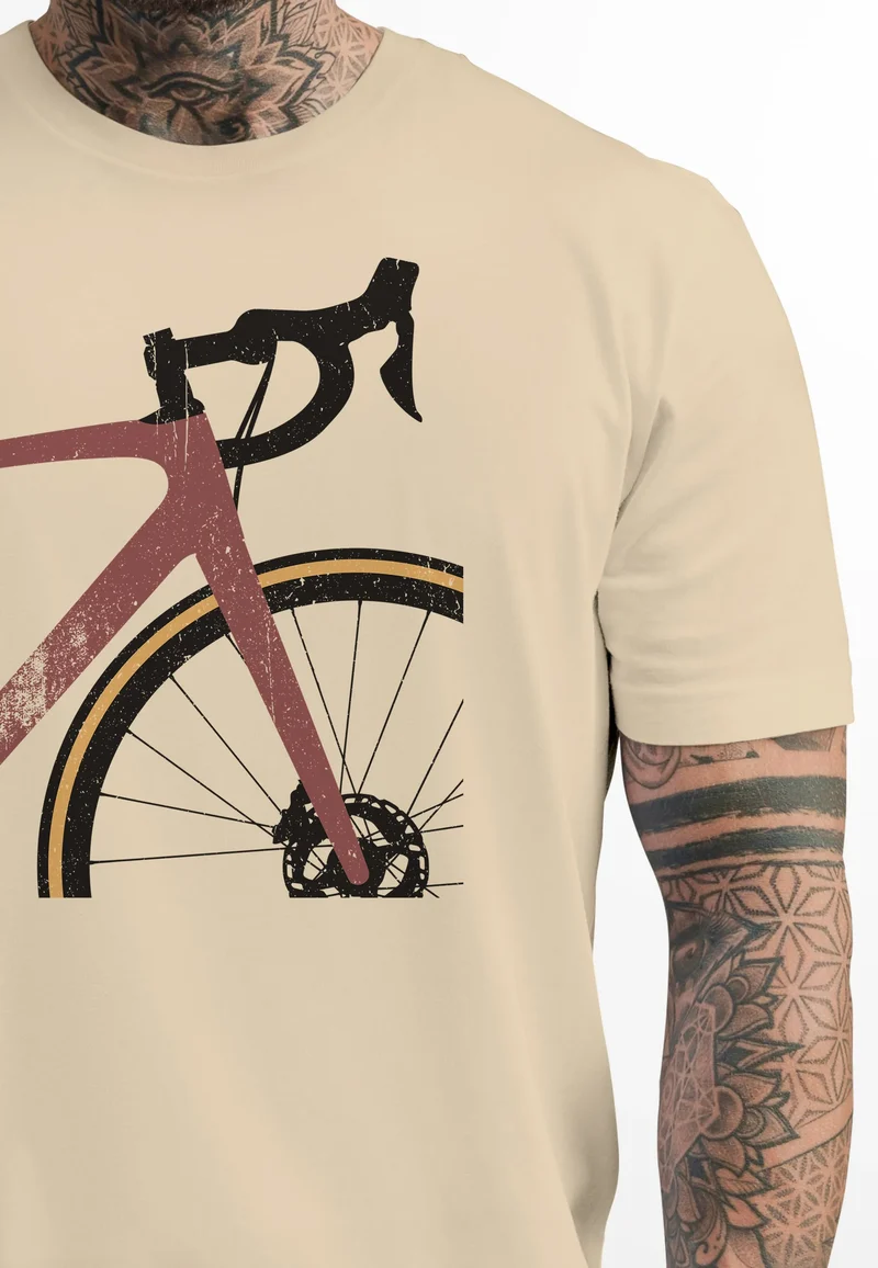 Herren T-Shirt Fahrrad Bike Radfahrer Sommer Outdoor Fashion Streetstyle