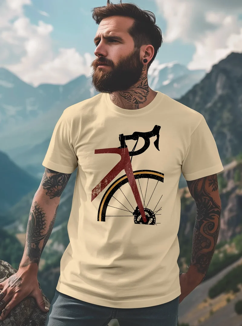 Herren T-Shirt Fahrrad Bike Radfahrer Sommer Outdoor Fashion Streetstyle
