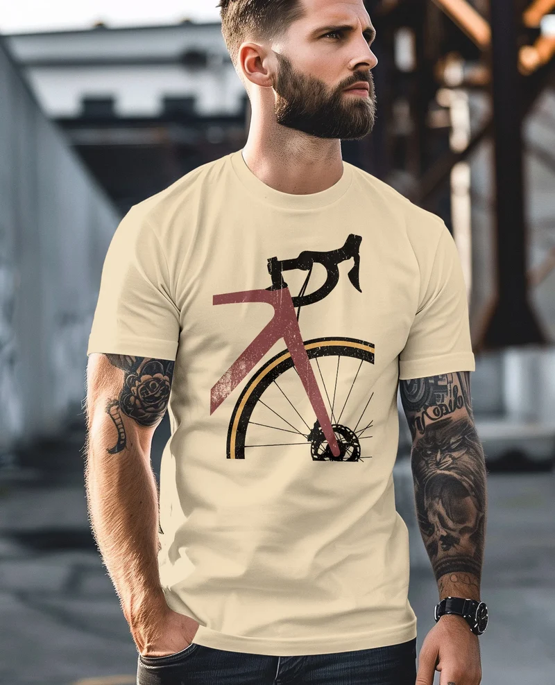 Herren T-Shirt Fahrrad Bike Radfahrer Sommer Outdoor Fashion Streetstyle