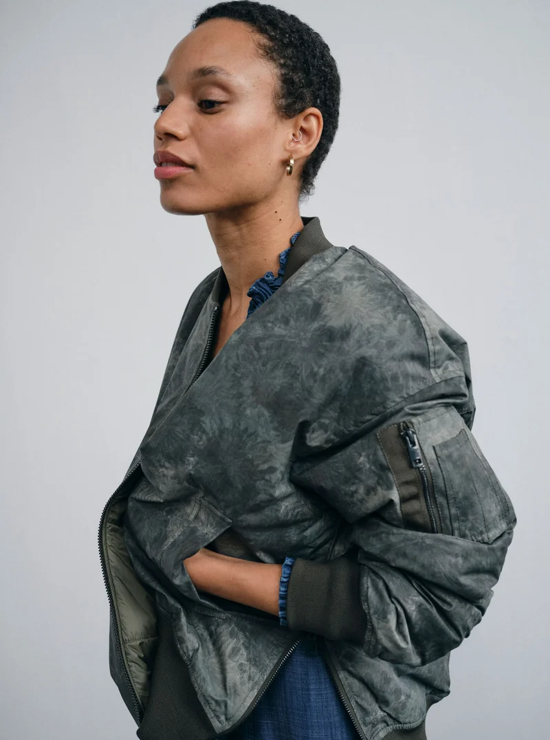 MMRuby Camou-Print Bomber Jacket