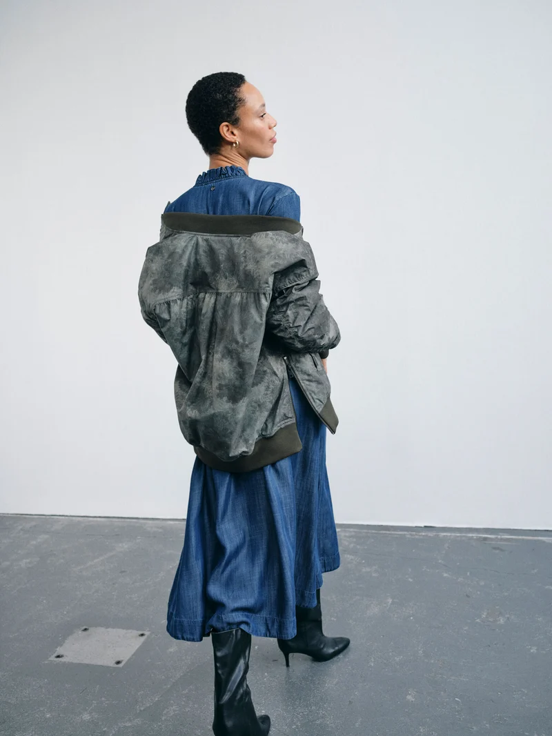MMRuby Camou-Print Bomber Jacket
