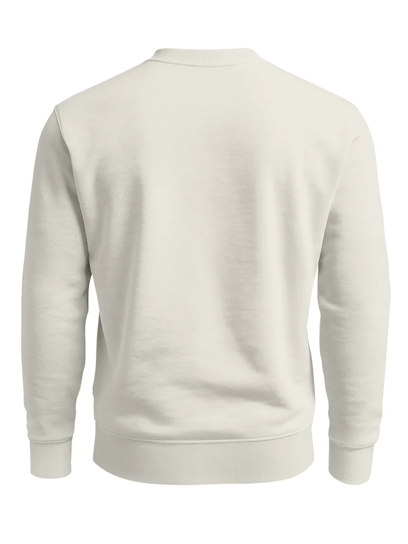 Sweatshirt Herren Frontprint Panda Pullover mit Print Statement Fashion Streetwear Männer
