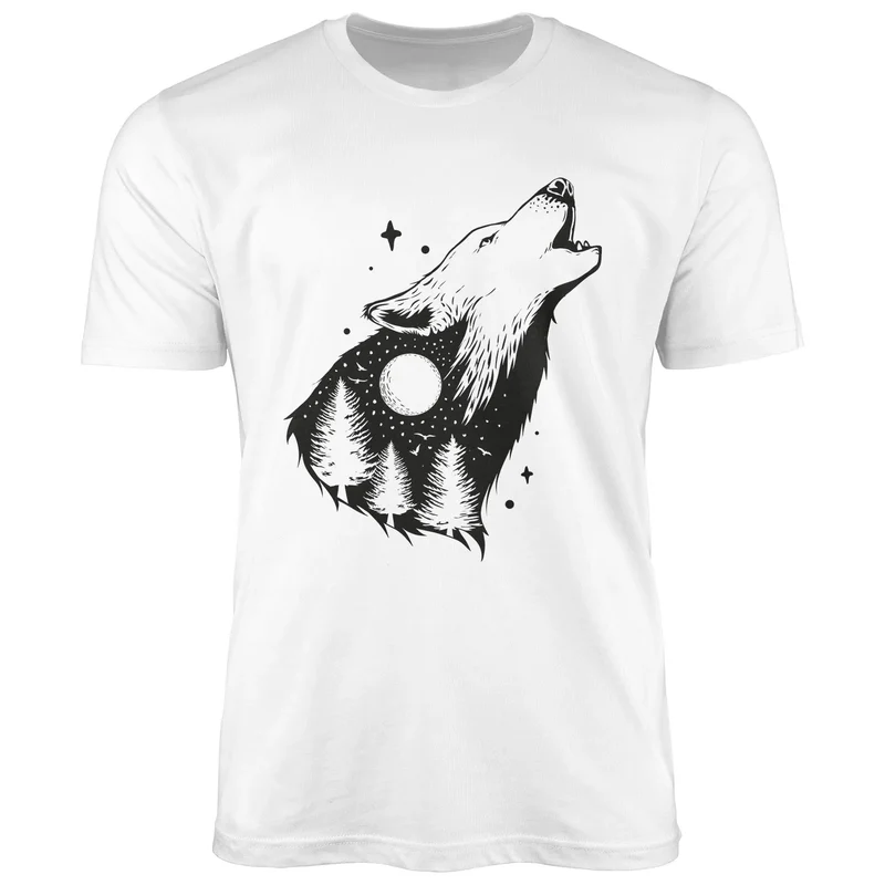 Herren T-Shirt Bär Grizzly Bear Natur Outdoor Adventure Fashion Streetstyle