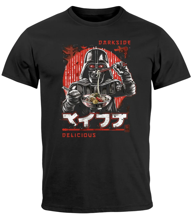 Herren T-Shirt Printshirt Ramen Darkside Delicious Japan Manga Comic Style Fashion Streetstyle