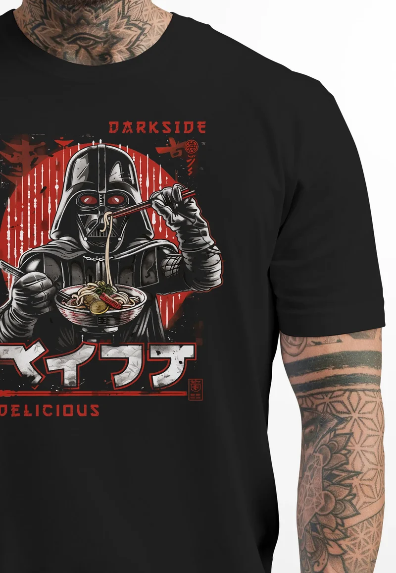 Herren T-Shirt Printshirt Ramen Darkside Delicious Japan Manga Comic Style Fashion Streetstyle