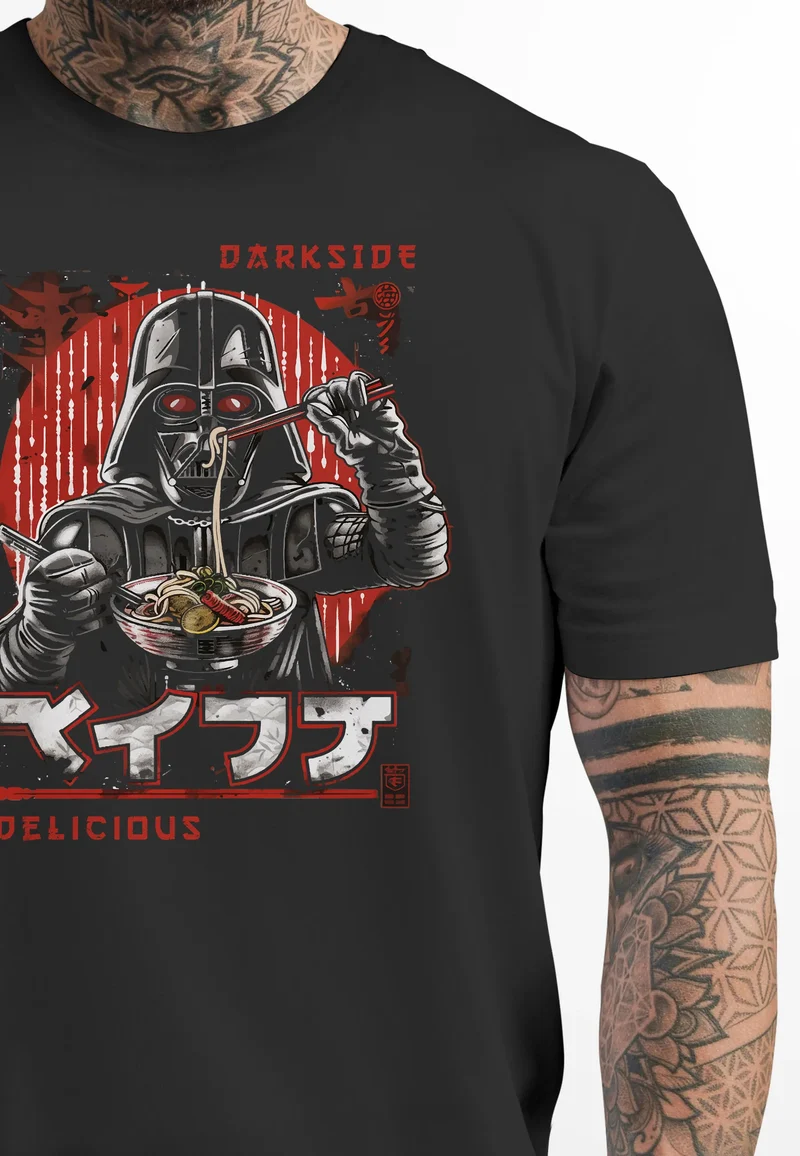 Herren T-Shirt Printshirt Ramen Darkside Delicious Japan Manga Comic Style Fashion Streetstyle