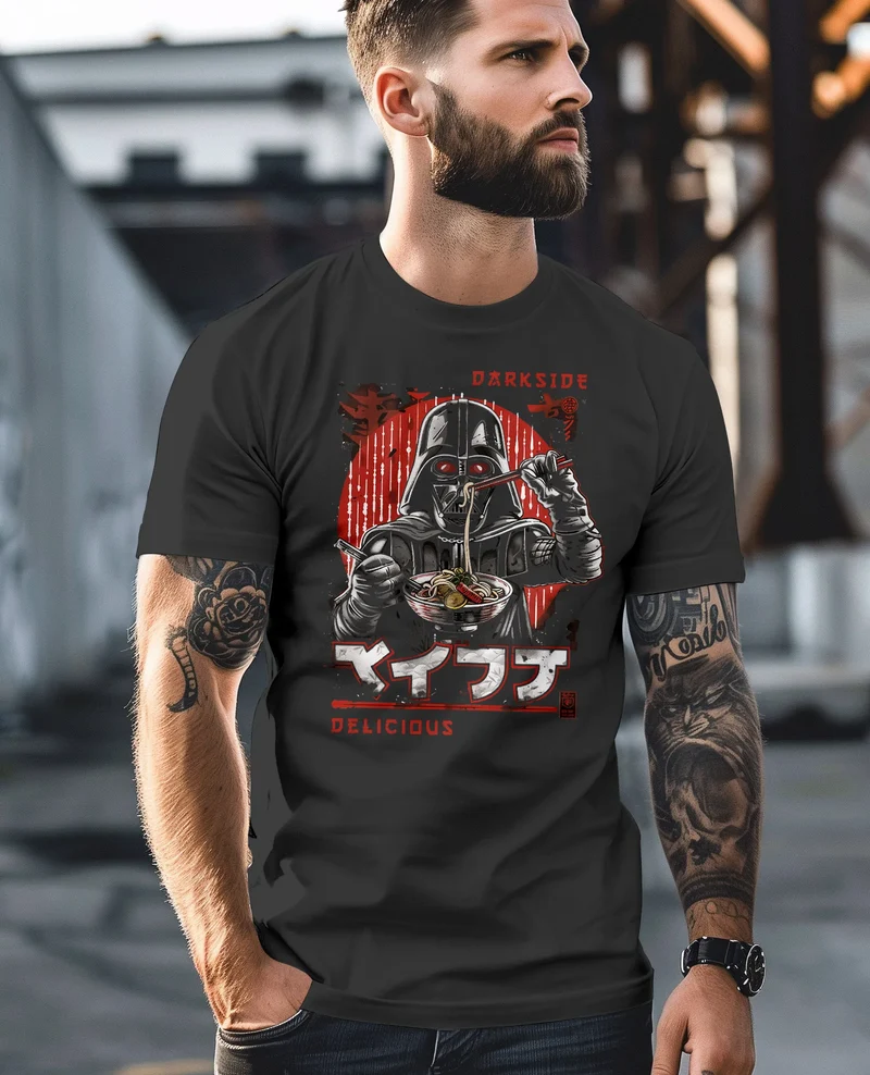 Herren T-Shirt Printshirt Ramen Darkside Delicious Japan Manga Comic Style Fashion Streetstyle