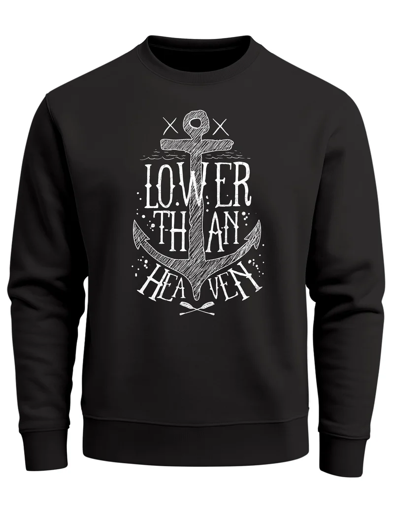 Sweatshirt Herren Anker Lower than Heaven Rundhals-Pullover