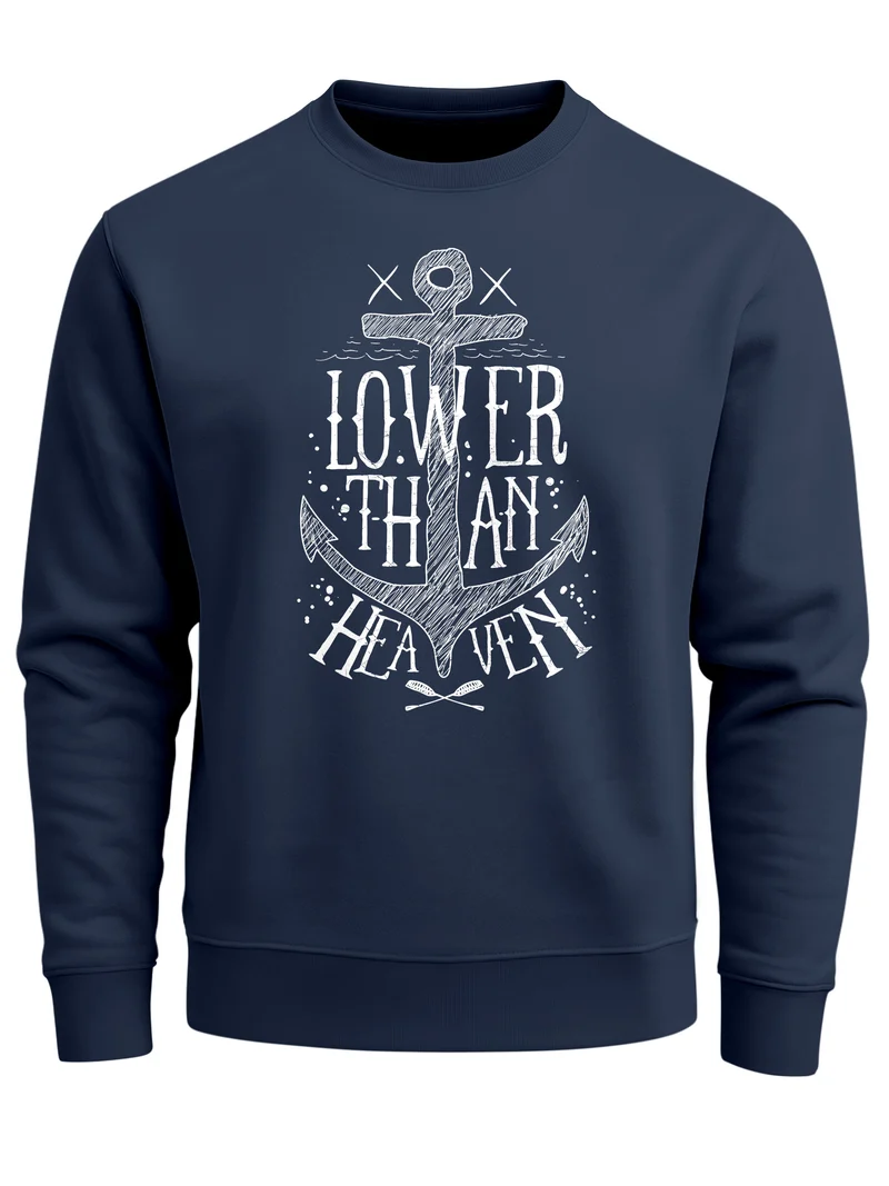 Sweatshirt Herren Anker Lower than Heaven Rundhals-Pullover