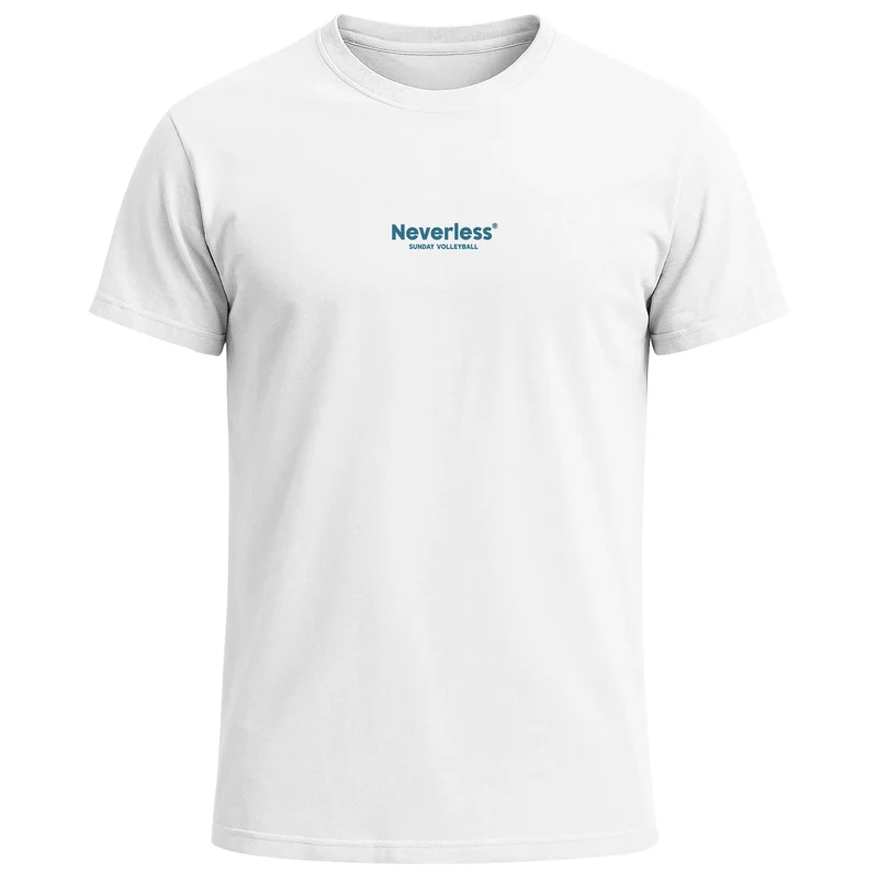 Herren T-Shirt Backprint Sunday Volleyball Grafikprint Urban Clubwear Retro Motiv Streetstyle