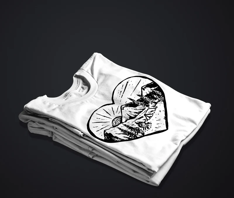 Herren T-Shirt Wandern Berge Naturfreund Adventure Camping Muskelshirt Muscle Shirt Printshirt