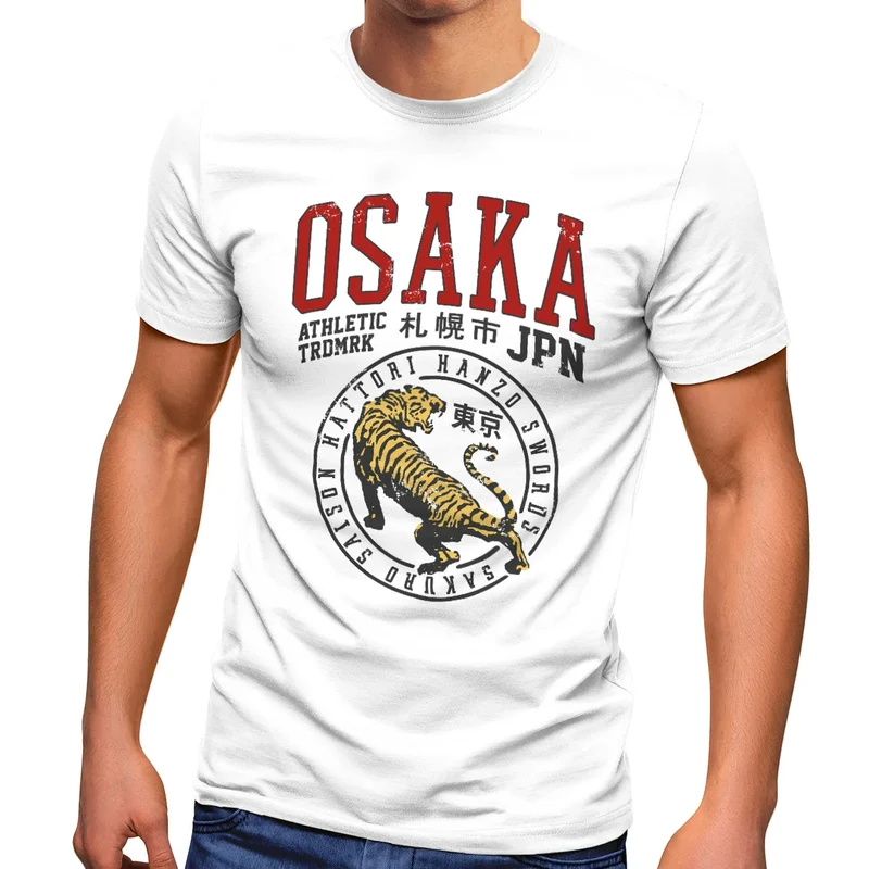 Herren T-Shirt Japan Osaka Tiger Athletic Hattori Hanzo Asien Style Fashion Streetstyle