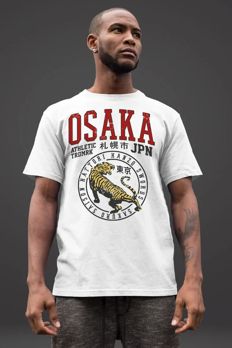 Herren T-Shirt Japan Osaka Tiger Athletic Hattori Hanzo Asien Style Fashion Streetstyle