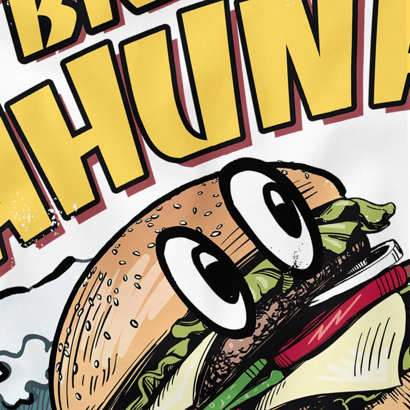 Herren T-Shirt Big Kahuna Burger Printshirt lustig Aufdruck Surfen Welle Film-Parodie Fashion Streetstyle