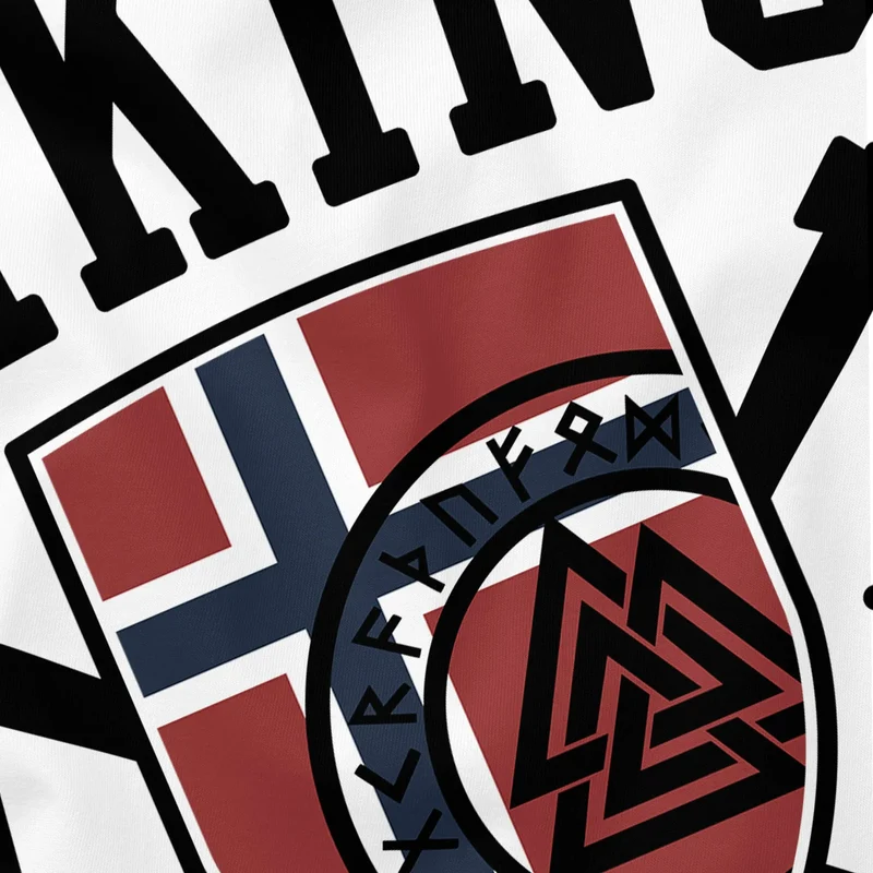 Herren T-Shirt Viking Norway Norwegen Flagge Wikinger nordisch Fashion Streetstyle