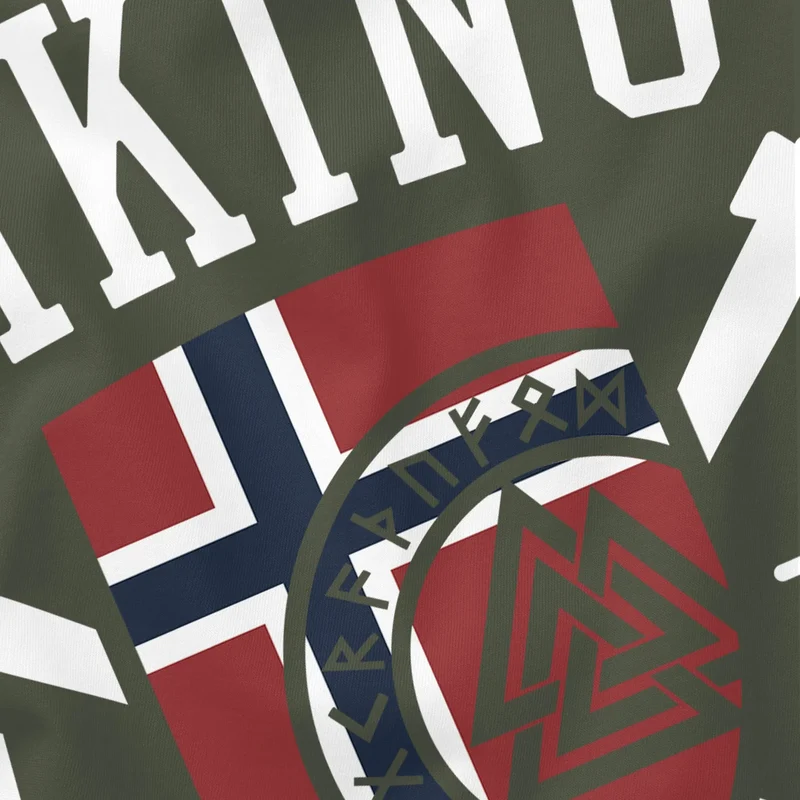 Herren T-Shirt Viking Norway Norwegen Flagge Wikinger nordisch Fashion Streetstyle