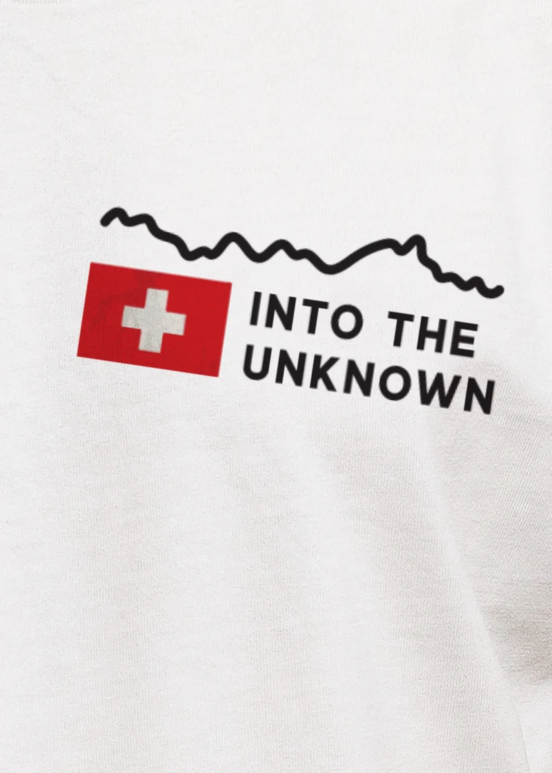 Herren T-Shirt Wandern Berge Alpen Schweiz Fotoprint Backprint Outdoor Fashion Streetstyle Prrintshirt Männer